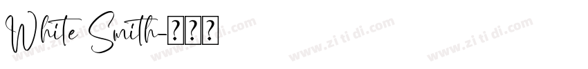 White Smith字体转换